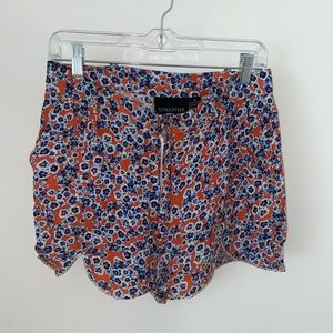 Mink Pink Floral High-Waisted Shorts with Pockets